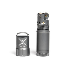 Exotac TitanLight gunmetal main unit ready for outdoor ignition