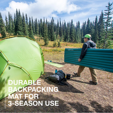 Exped Dura 3R abrasion-resistance surface highlights rugged durability on rough terrain