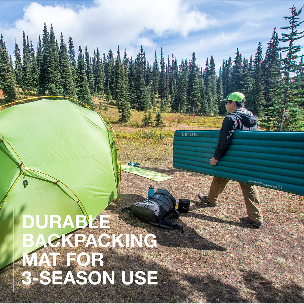 Exped Dura 3R abrasion-resistance surface highlights rugged durability on rough terrain