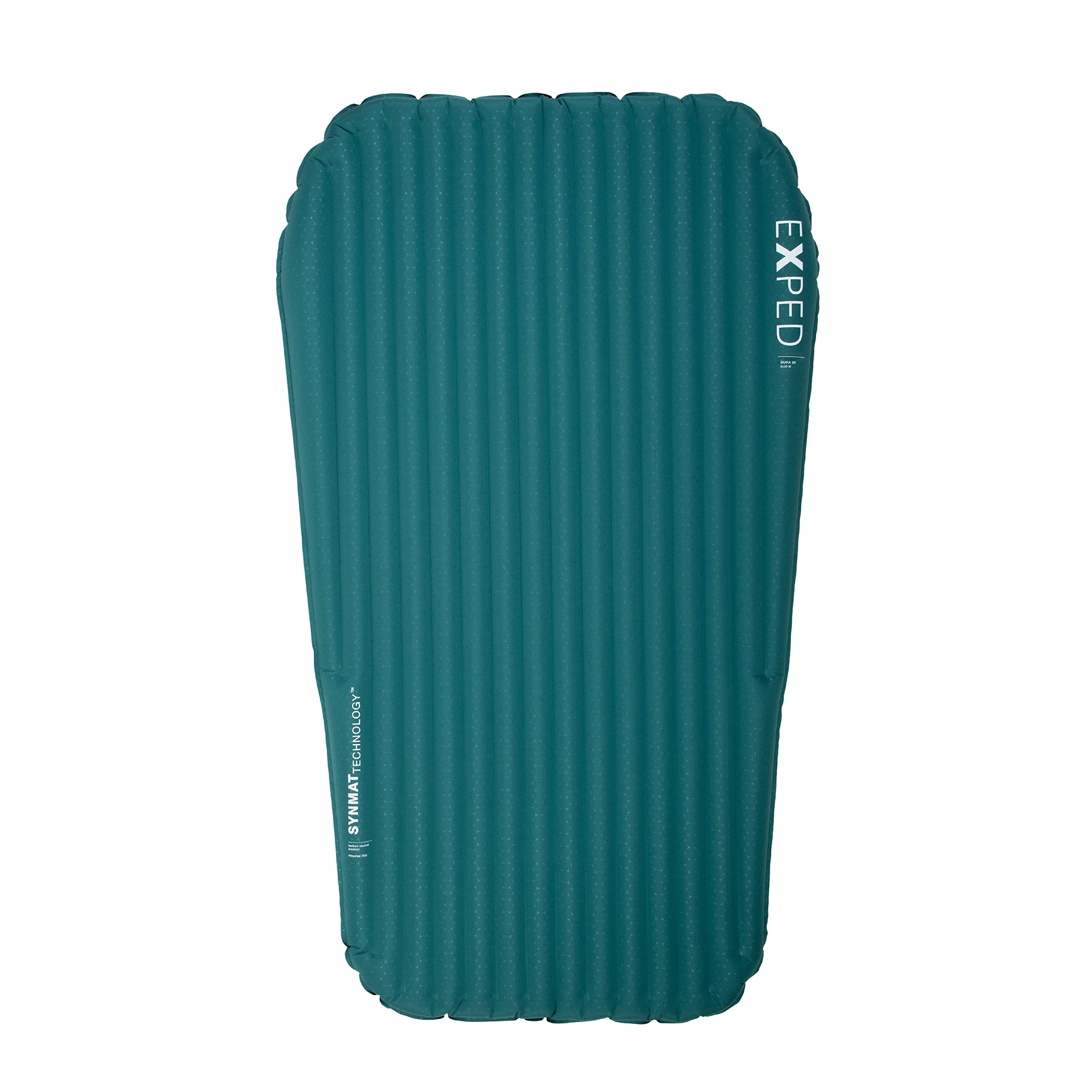 Exped Dura 5R duo insulated comfort shows two sleepers enjoying cozy support outdoors.