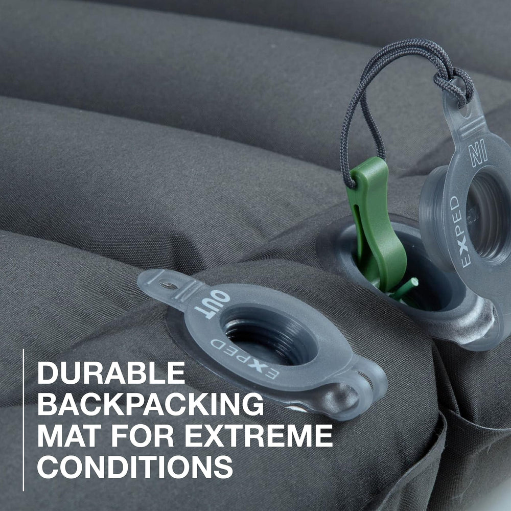 Exped Dura 8R full-length chamber view highlights 9 cm cushion support.
