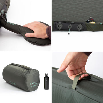 Exped LuxeMat Duo LW+ four-inch foam depth profile for all-night support