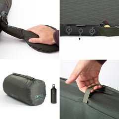 Exped LuxeMat Duo LW+ four-inch foam depth profile for all-night support