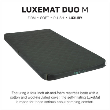 Exped LuxeMat Duo M side-pocket closeup highlights convenient storage.