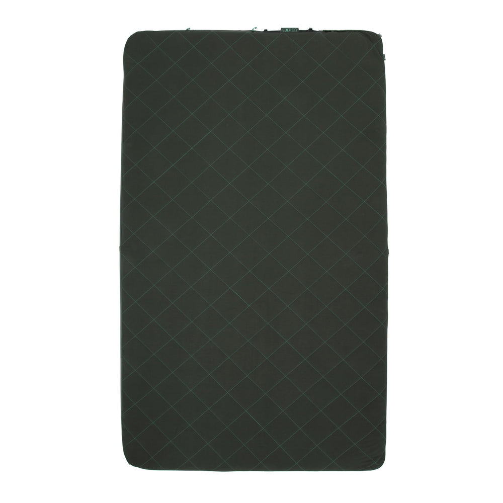 Exped LuxeMat Duo M top view shows plush comfort for car camping.