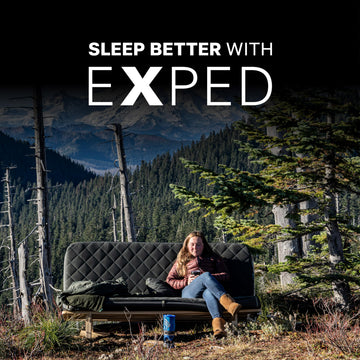 Exped LuxeMat Single MW recycled ripstop shell for durable, eco-conscious outdoor gear.