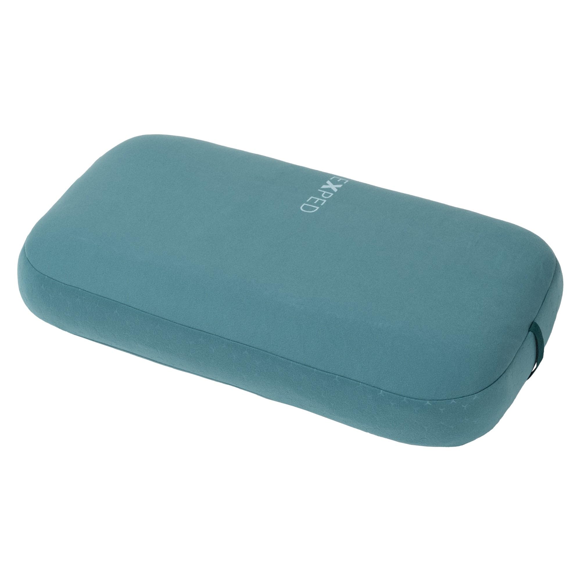 Exped Mega Pillow with removable washable cover for easy cleanup after trips.