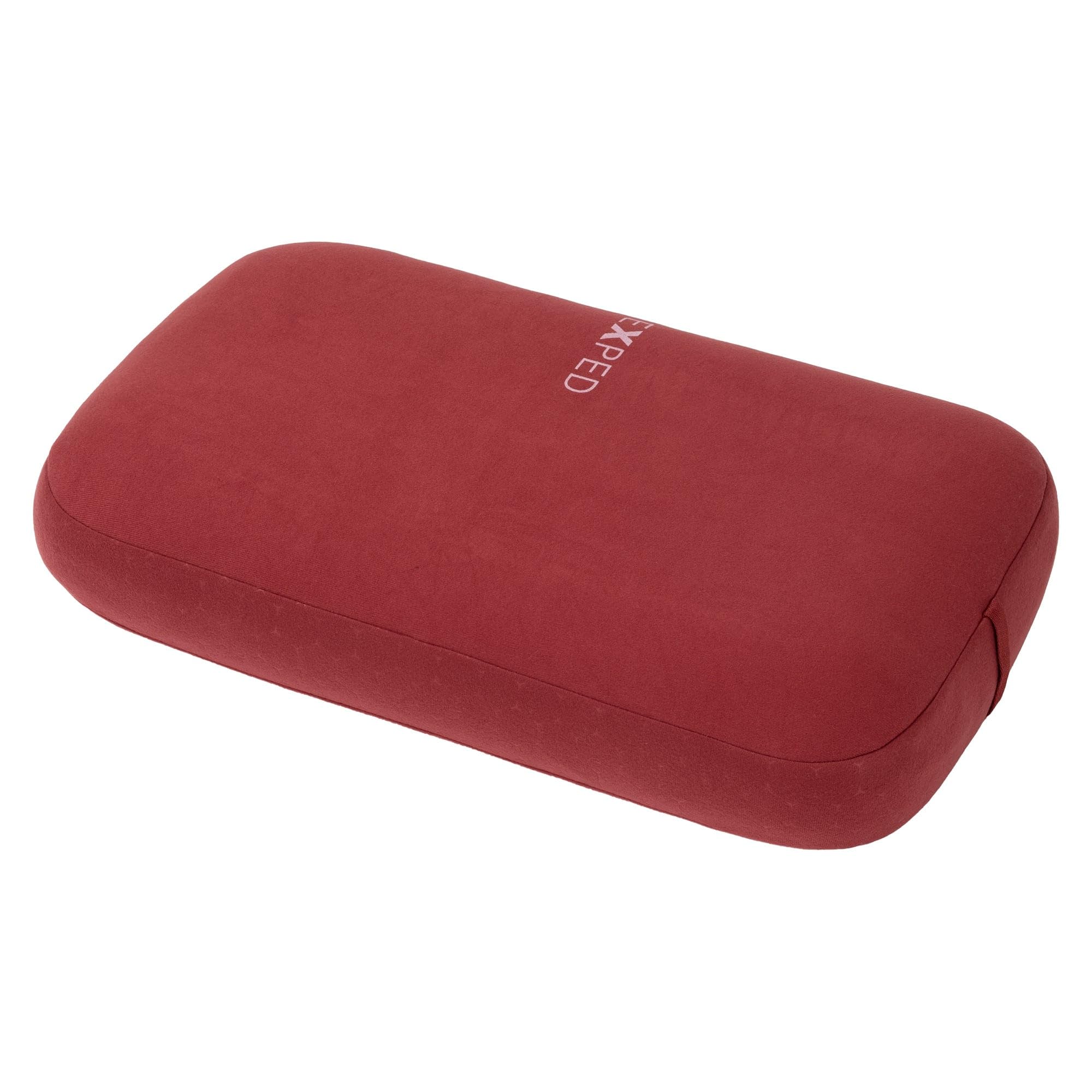 Exped Mega Pillow washable cover removes for easy cleaning and quick refresh during trips.