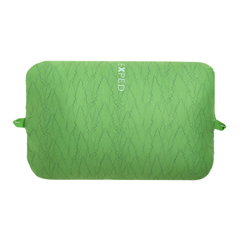 Exped Trailhead Pillow large profile close-up highlights memory foam comfort for travel.