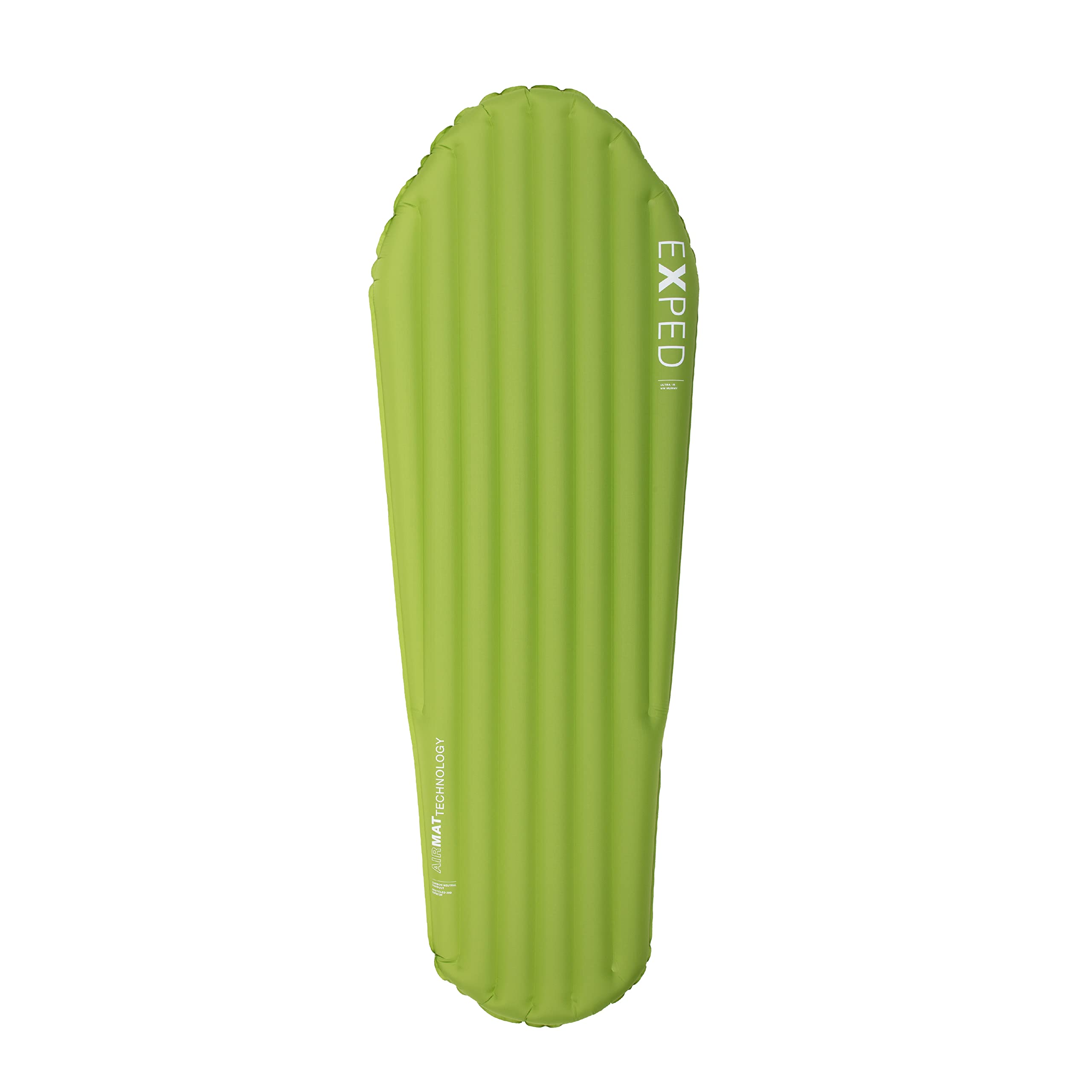 Exped Ultra 1R lightweight backpacking mat folded for compact carry on outdoor trips.