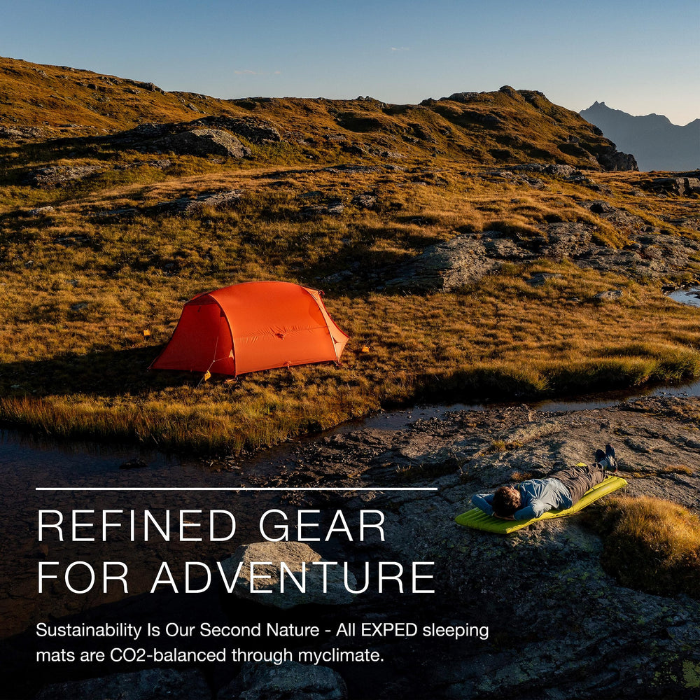 Exped Widget works with EXPED mats and is CO2-balanced through myclimate.