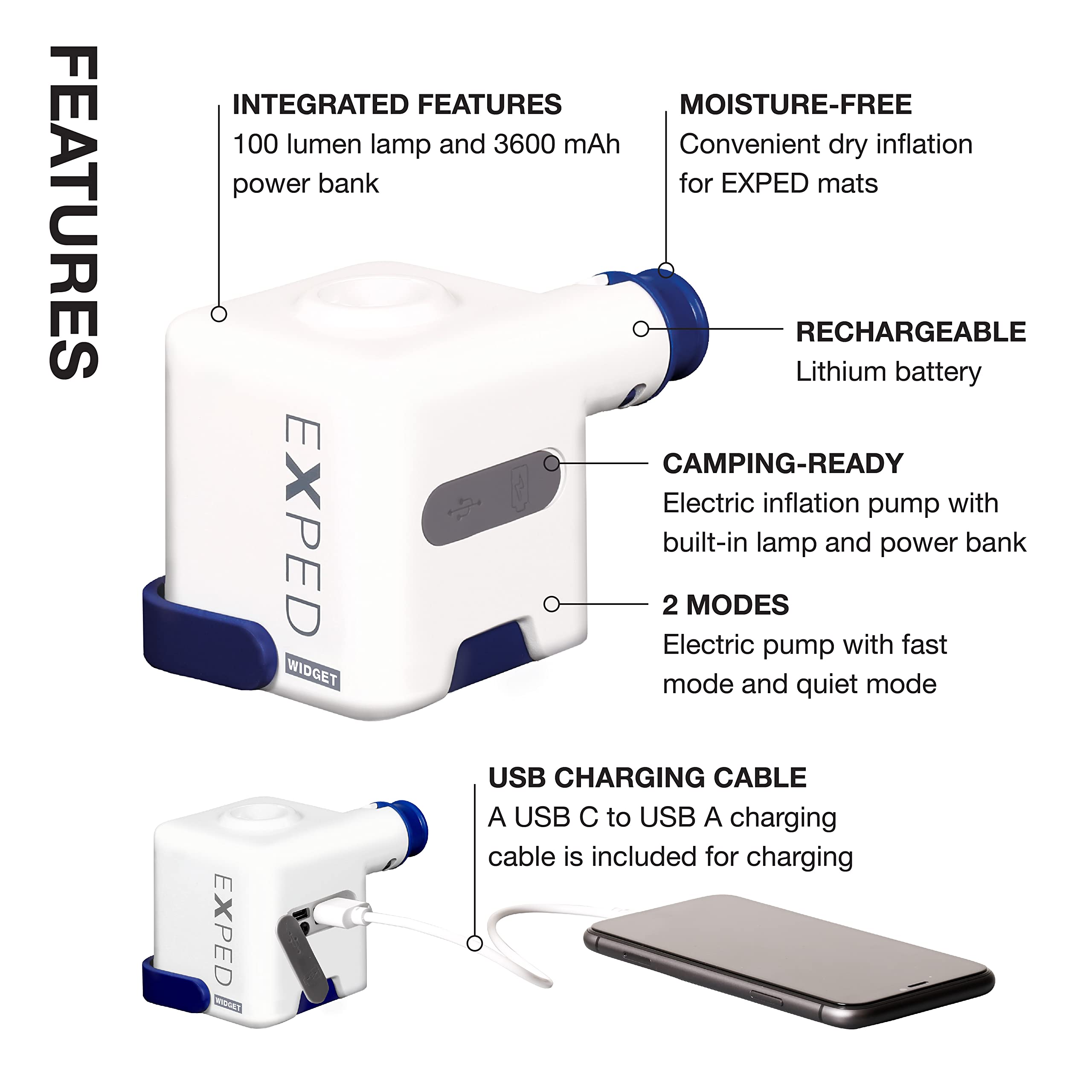 Exped Widget under-7-ounce design is ultra-portable in a pack.