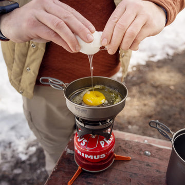 Explorer Bear mess kit nests neatly for compact backpacking