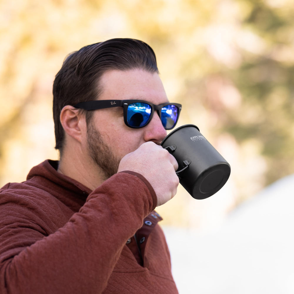 Compact design of Explorer Bear cup saves space in your backpack.