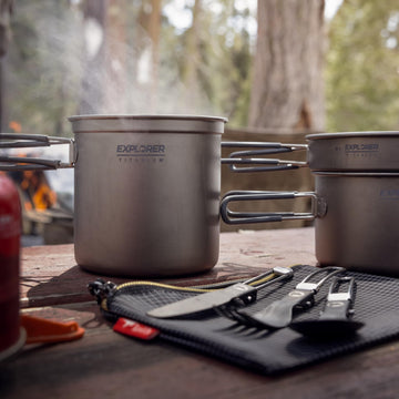 Explorer Bear lightweight durable titanium gear for outdoor cooking
