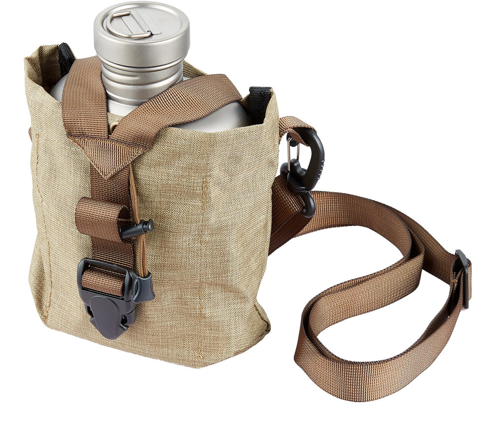 Outdoor scene featuring Explorer Bear canteen ready for hiking