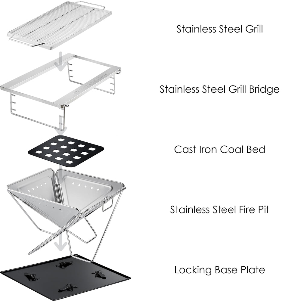 Explorer Bear Takibi baseplate supports sturdy setup on uneven ground.