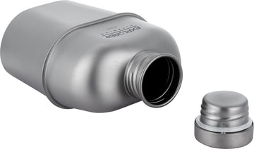 Explorer Bear titanium canteen 700ml cup nested inside for compact travel