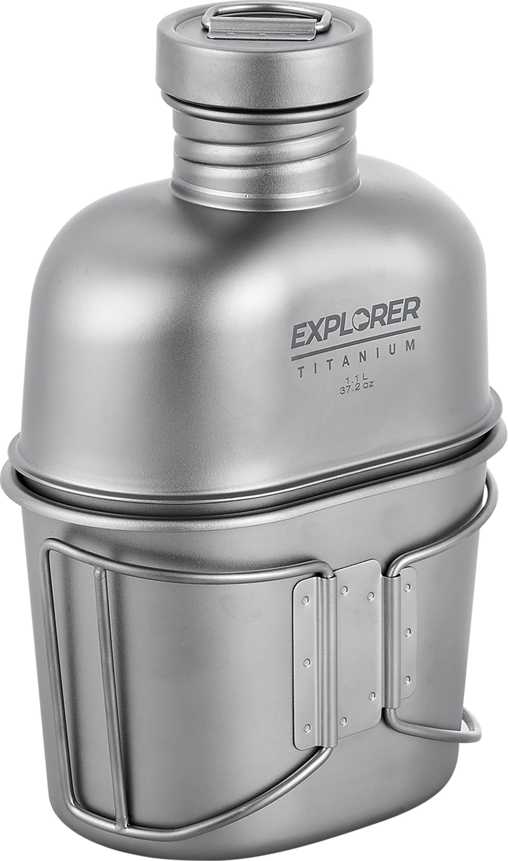 Nest design of Explorer Bear canteen saves space in your pack