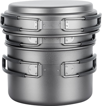 Explorer Bear 1200ml titanium pot for versatile camp cooking