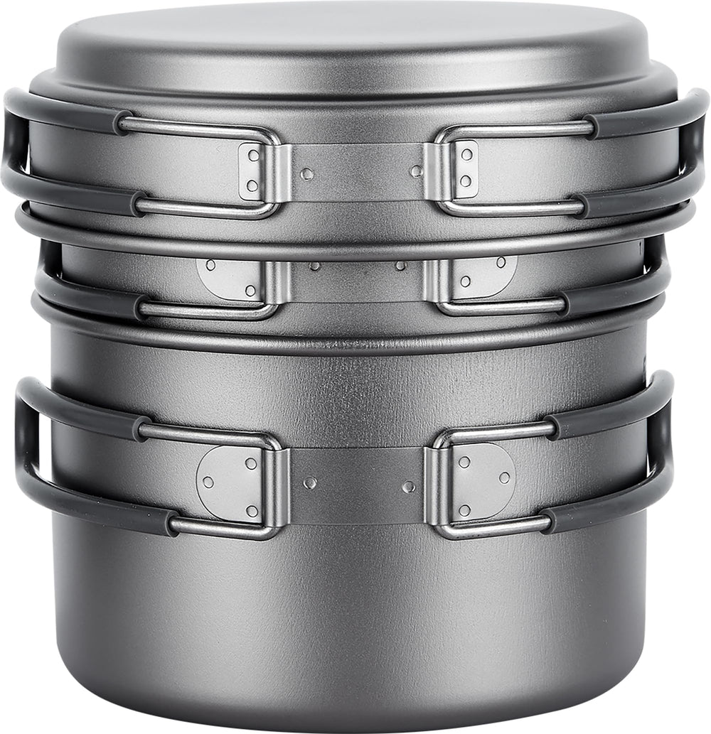 Explorer Bear 1200ml titanium pot for versatile camp cooking