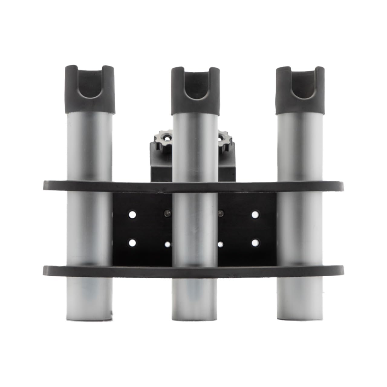 Three aluminum rod tubes keep gear organized and spaced.