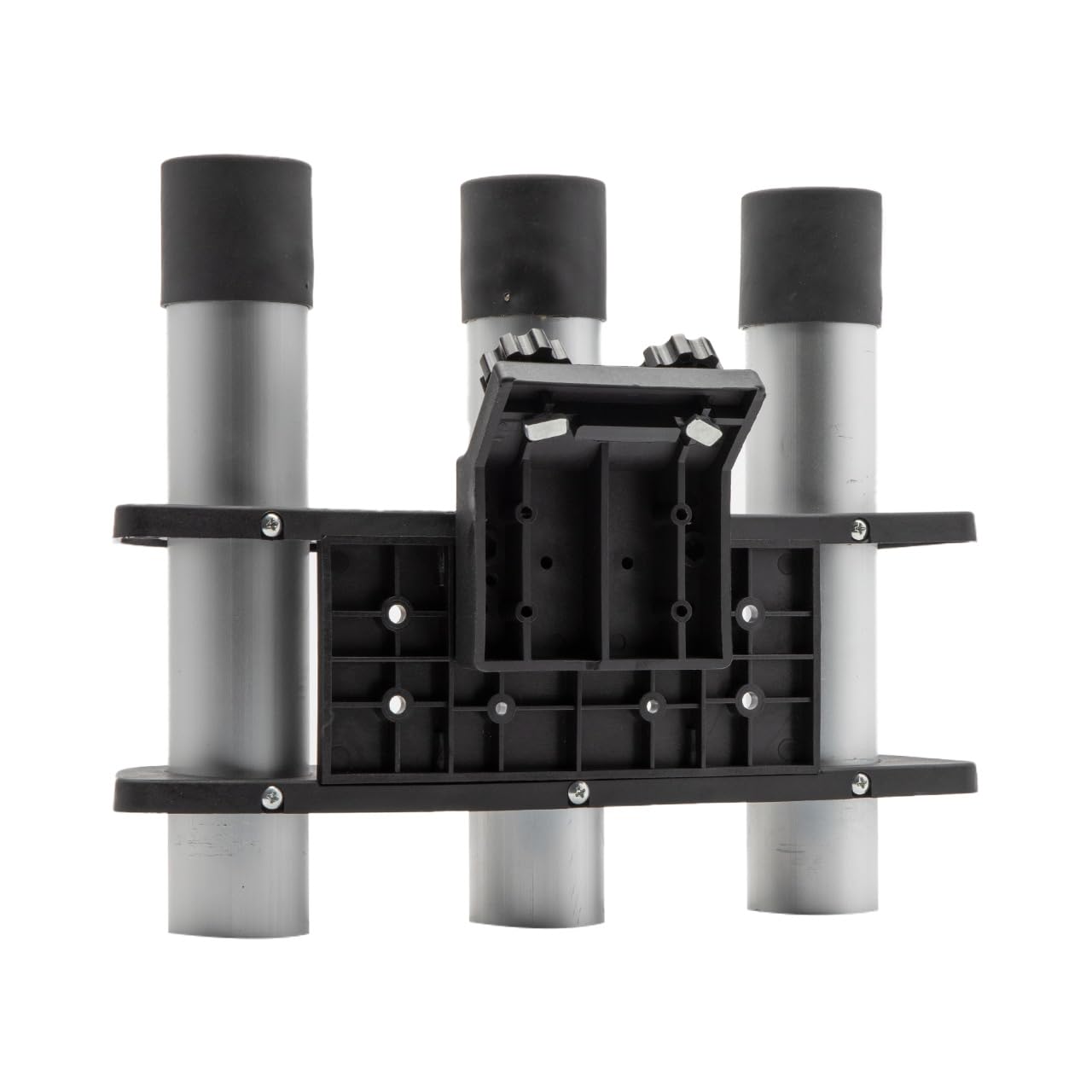Built-in tool slots hold knives, pliers, and lures.