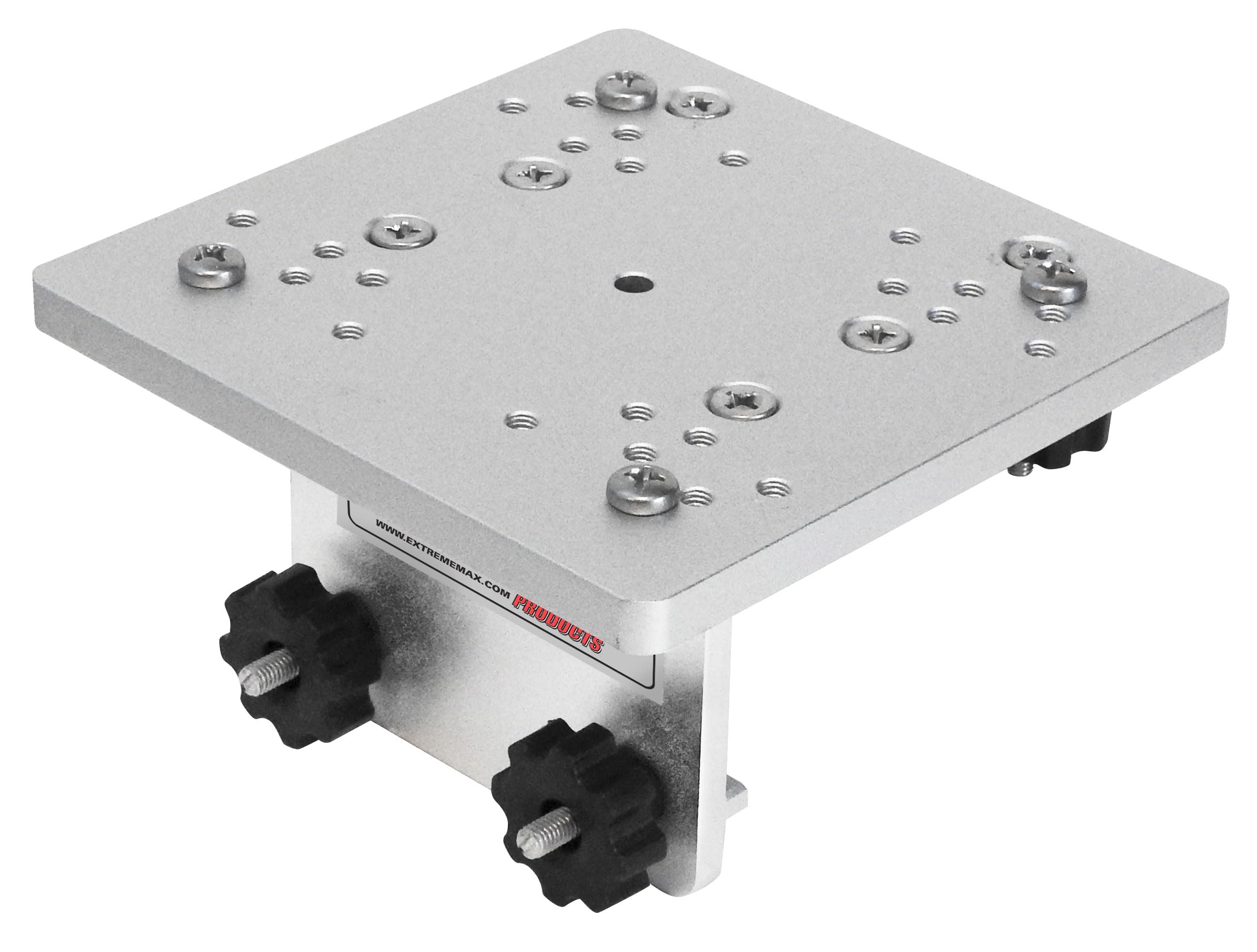 Extreme Max downrigger mount on Lund Sport Track plate enables secure, flexible setup.