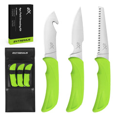 Extremus by KastKing skinning knife with gut hook for efficient field dressing.
