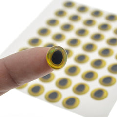 Packaging of 900pcs lure eyes in assorted colors and sizes