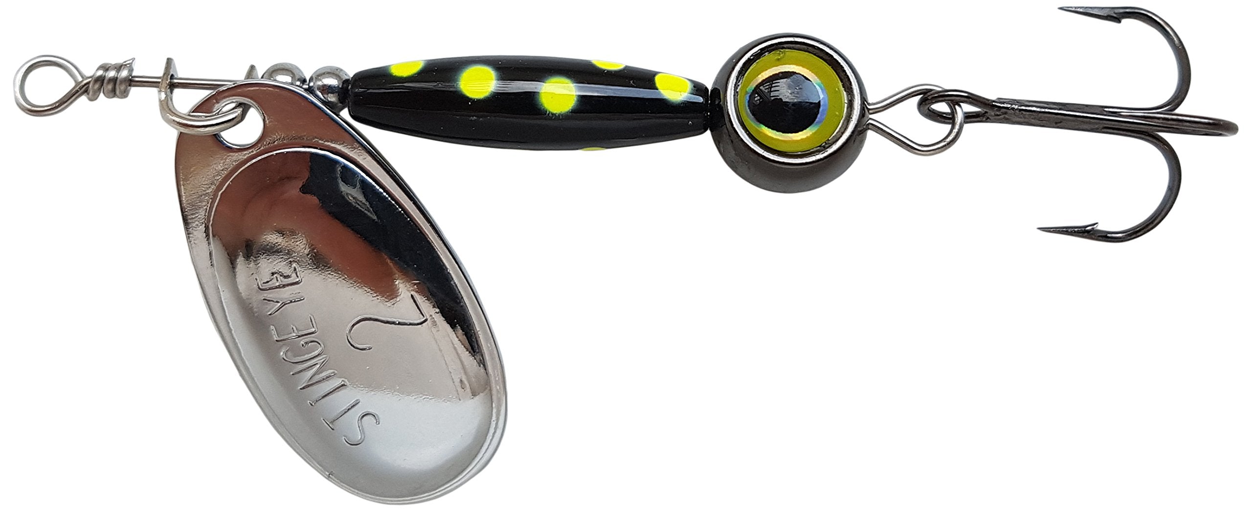 Thundermist Eye 2-G by BLK Stingeye Spinner Fishing Lure Black