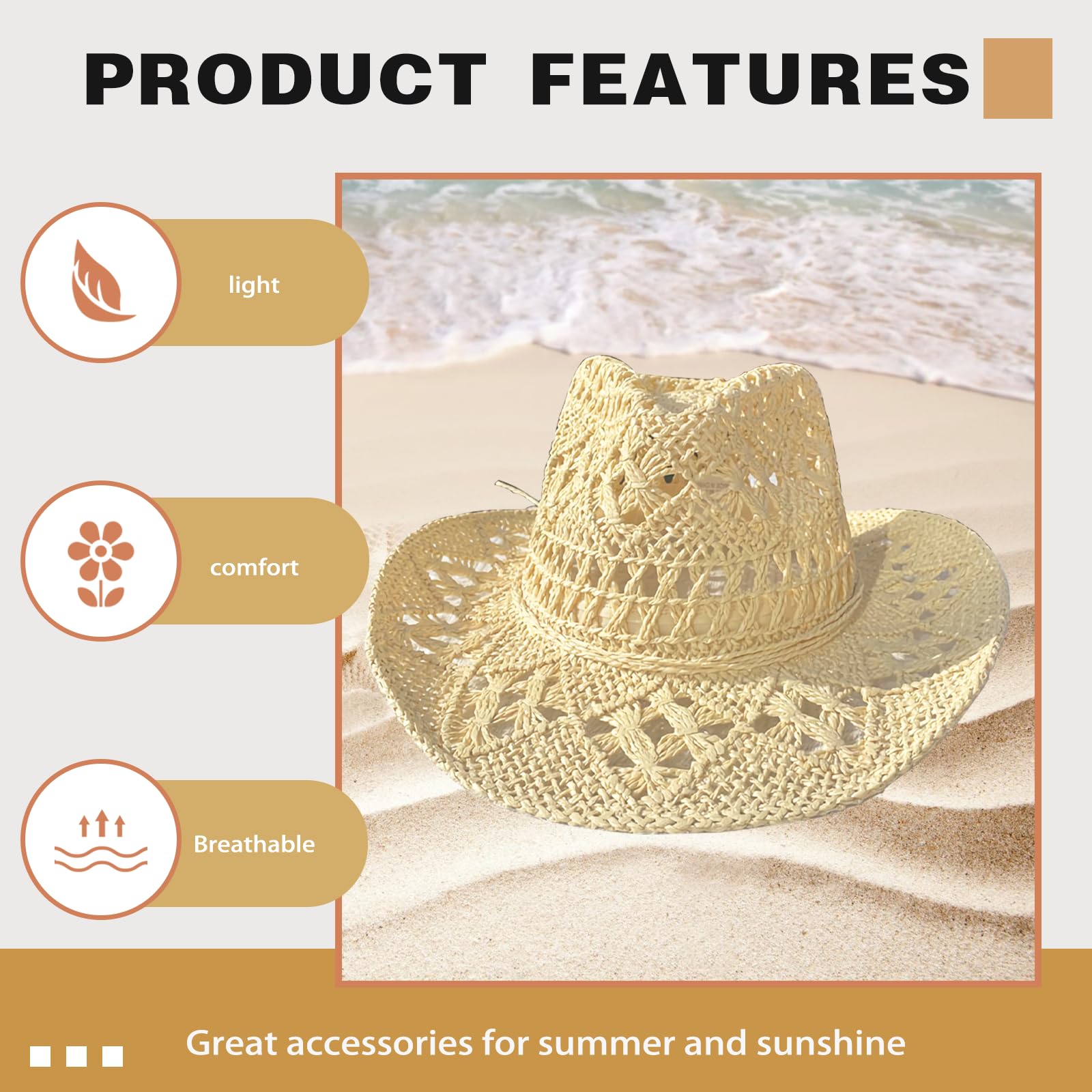 Packable lightweight sun hat with wide brim