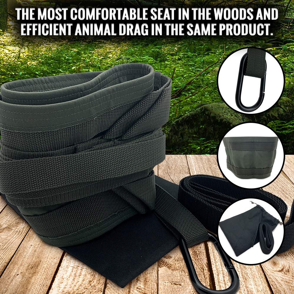 EZ Hunter sit-drag 360-degree mobility enables flexible positioning.
