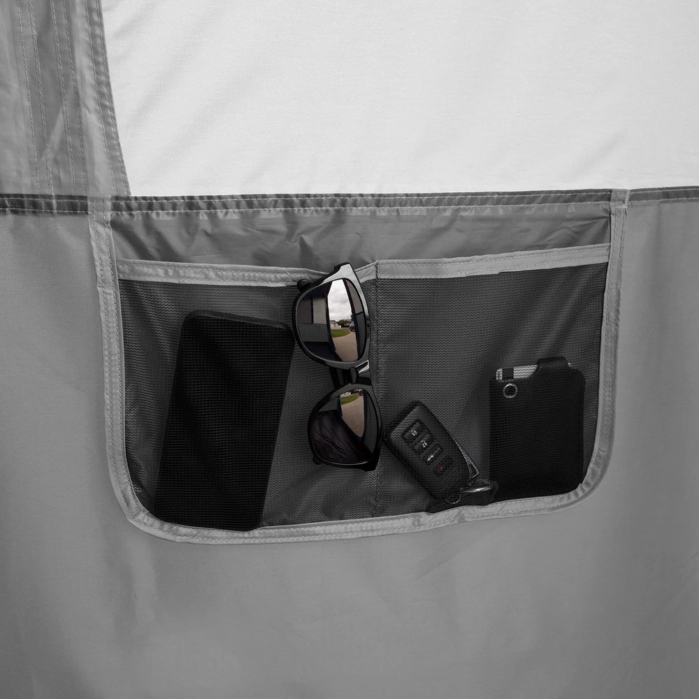 Cube accommodates up to five people for camping trips.