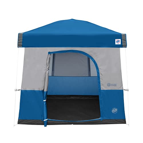 E-Z UP Camping Cube Sport privacy with zippered windows and door.