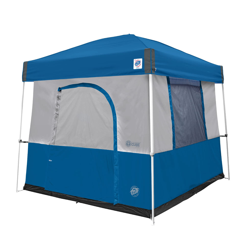 E-Z UP Camping Cube Sport blocks 99% UV rays for shade.