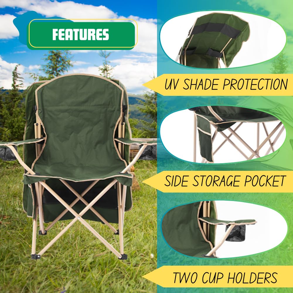EZONE ergonomic back-support chair for comfortable seating on trails.
