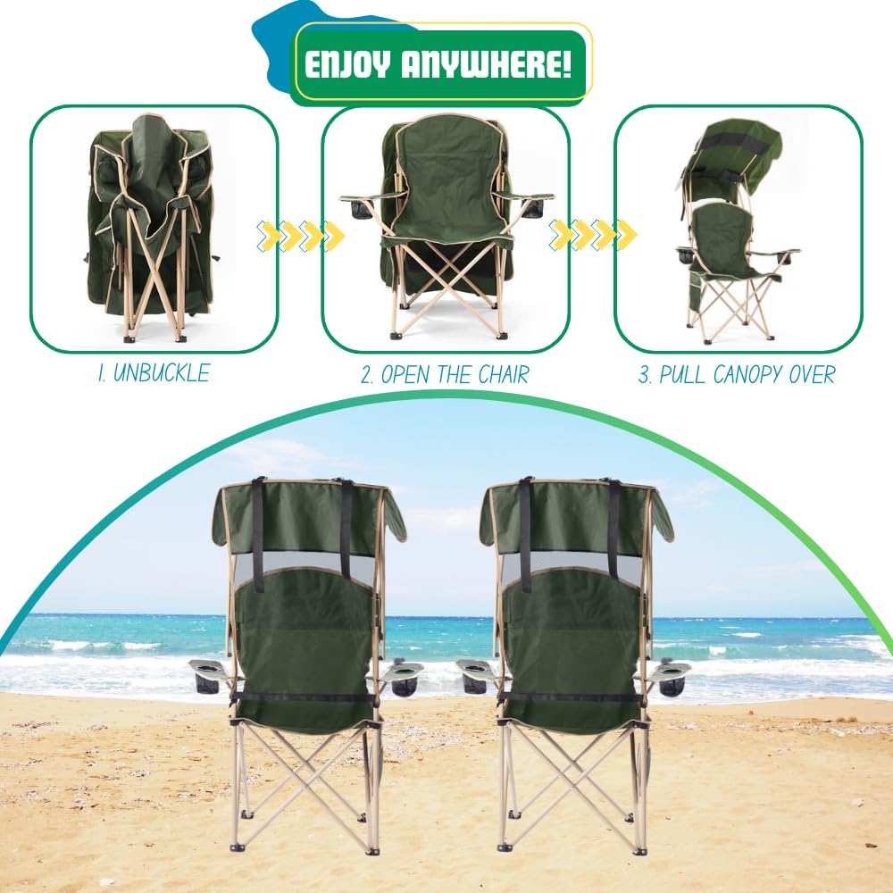 EZONE portable chair ideal for beach and campsite shade.