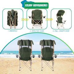 EZONE portable chair ideal for beach and campsite shade.