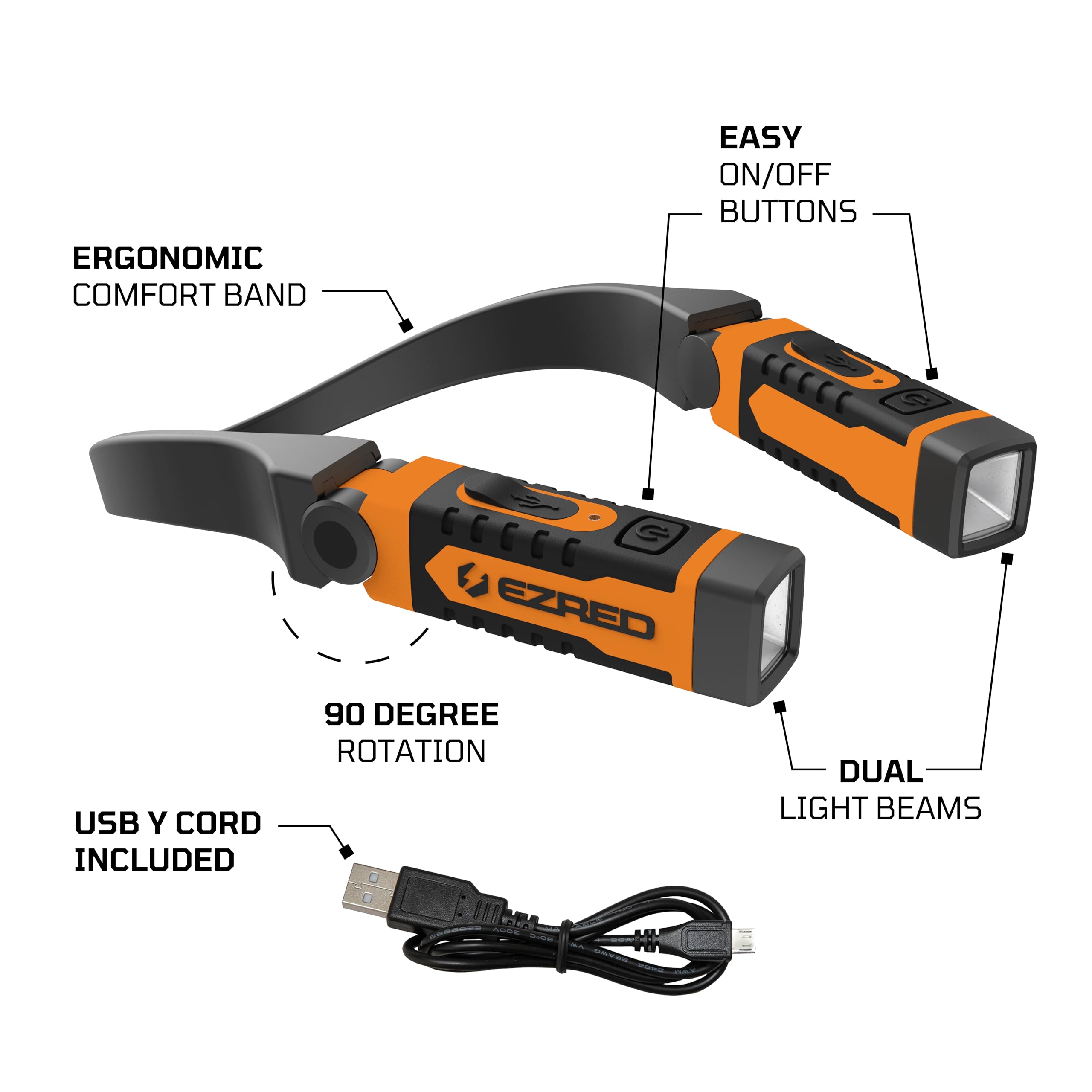 EZRED ANYWEAR neck light ideal for camping and hiking adventures.