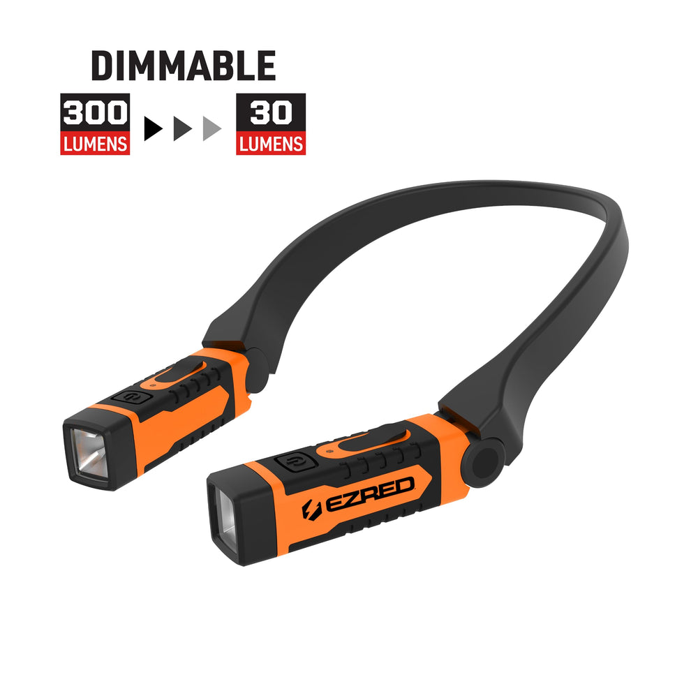 EZRED ANYWEAR neck light features stylish hands-free use for grilling or DIY projects.