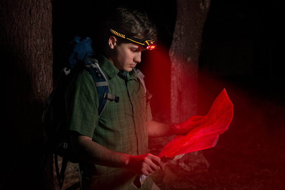EZRED CT4120 red COB LED preserves night vision during nighttime activities