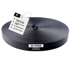 EZ-Xtend 1-inch polyester webbing roll offers high strength and UV resistance for outdoor gear.