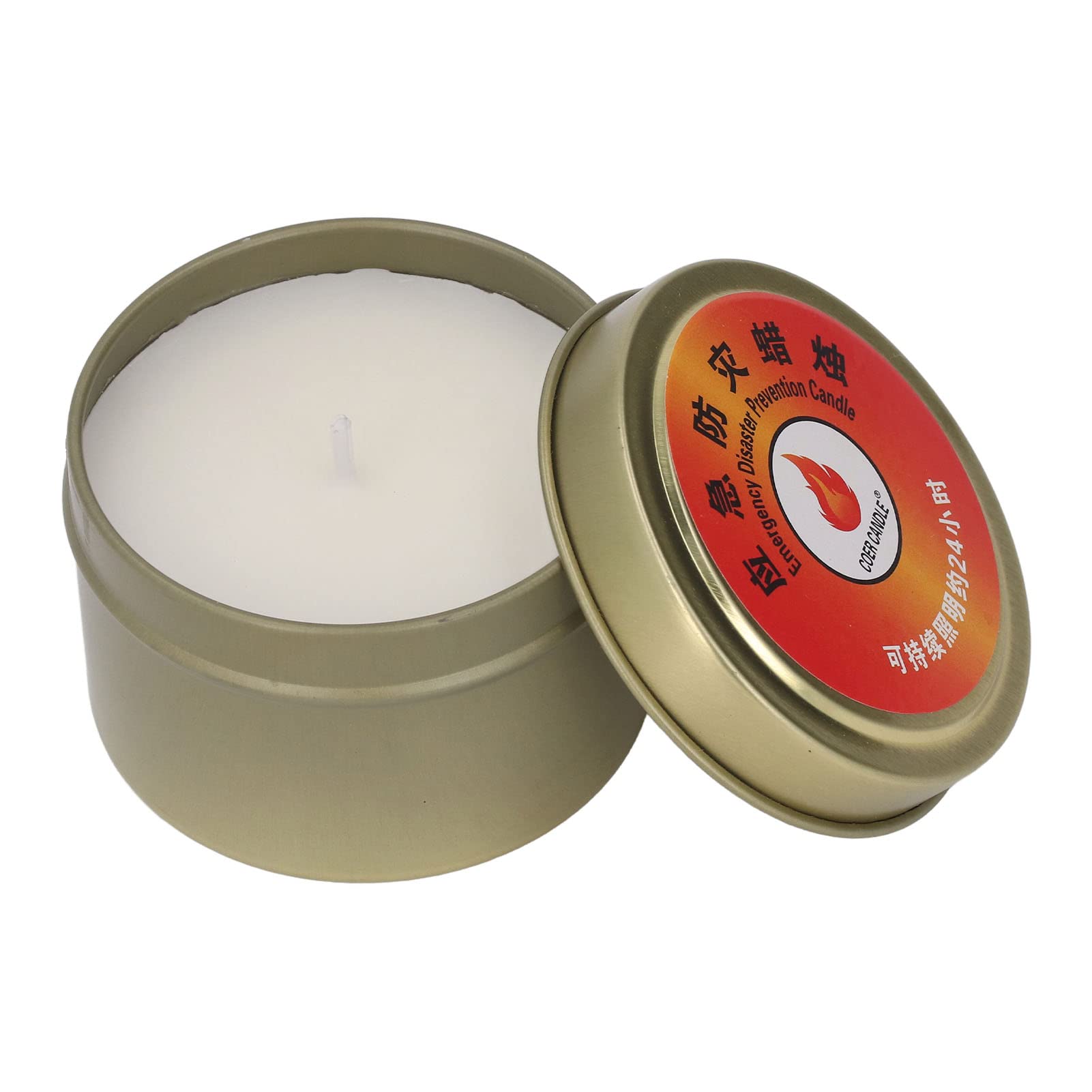 Fabater Survival Candle front view showing compact packaging for easy carry