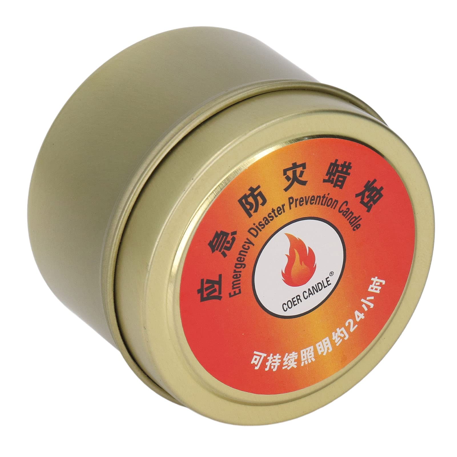 Fabater Survival Candle during home outage provides indoor light