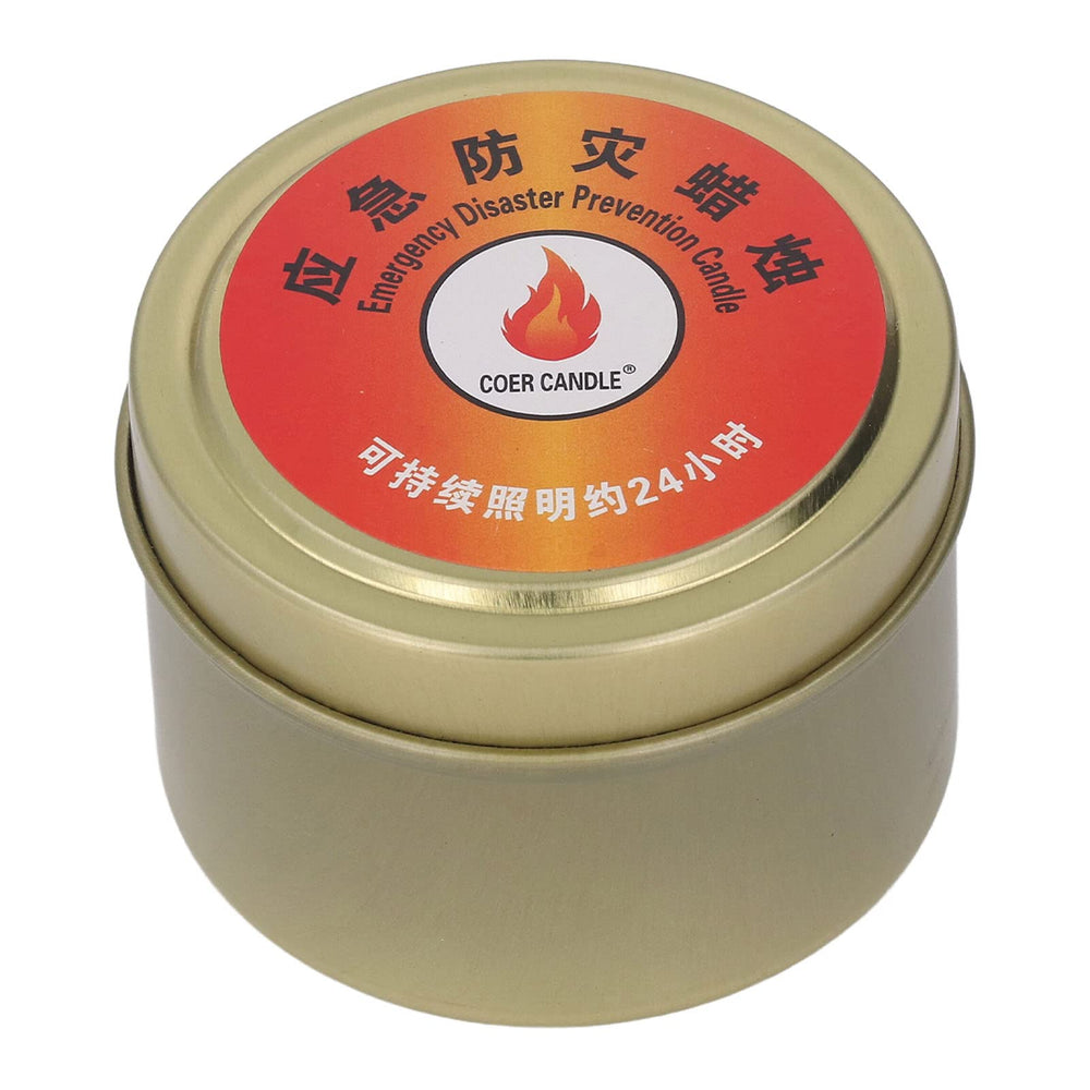 Fabater Survival Candle jar design protects flame during use