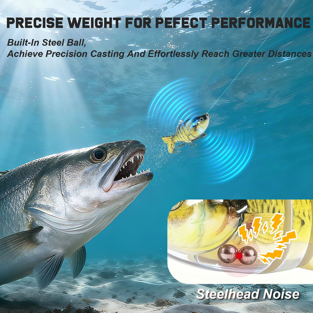 Built-in gravity steel ball and rattle for casting