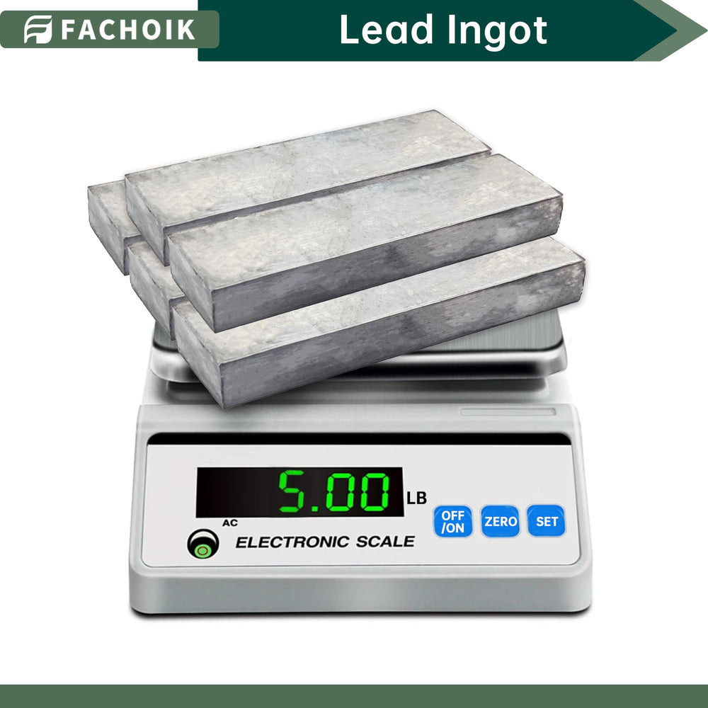 Fachoik lead ingots demonstrating easy-to-work malleable lead for shaping weights.