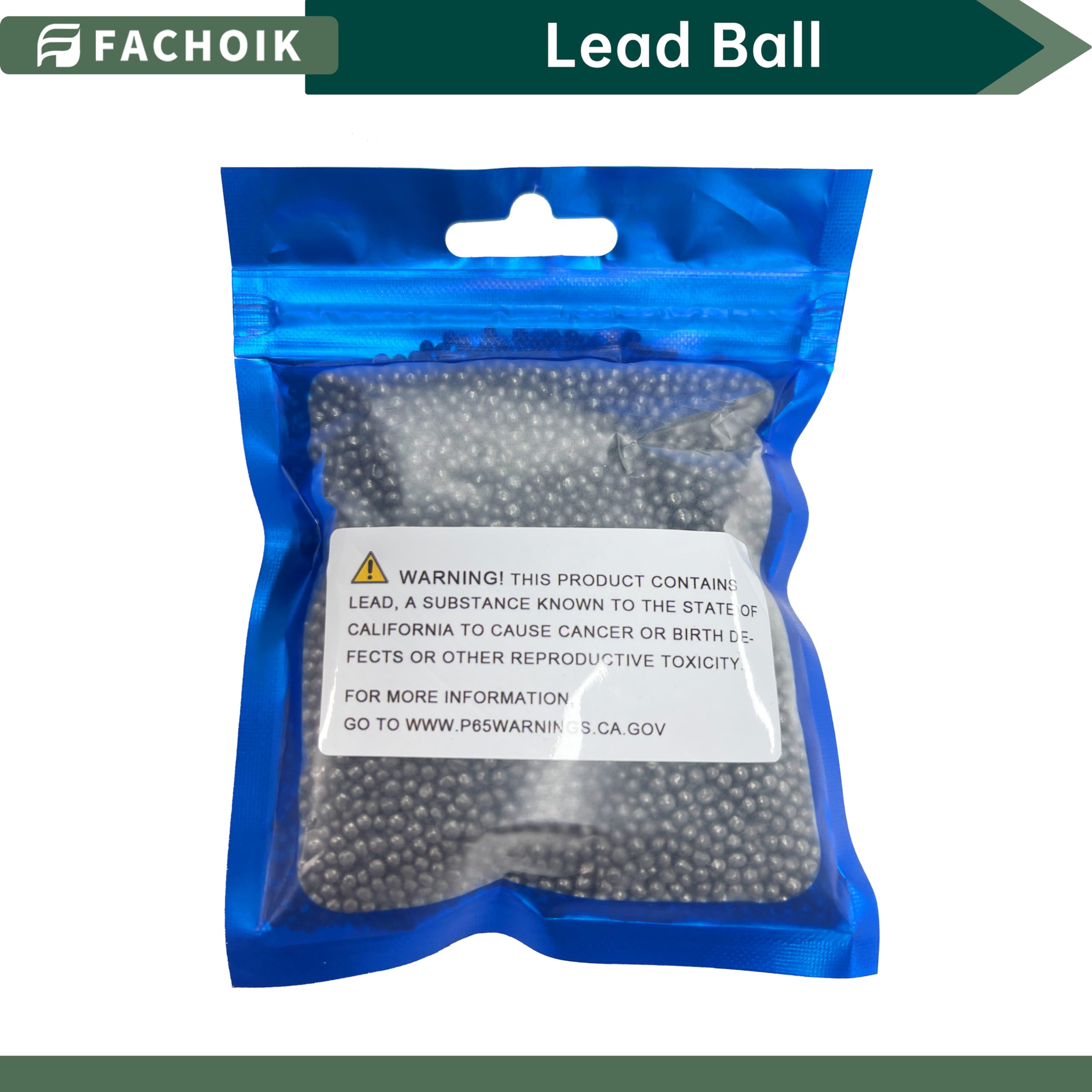 Durable, precisely manufactured 2.4mm lead balls.