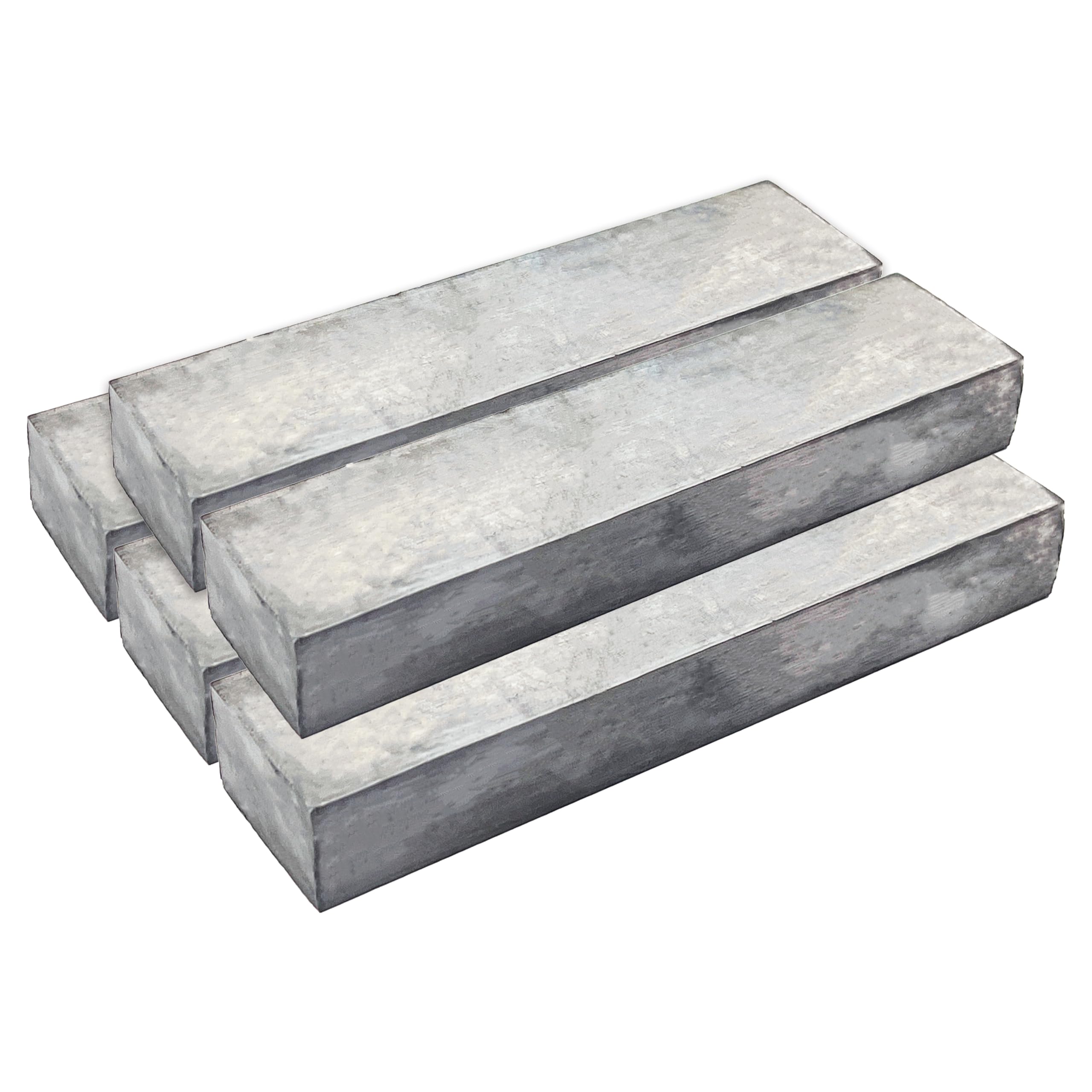 Fachoik Pure Soft Lead Ingots, 5 lb blocks ready for precise fishing sinker casting.
